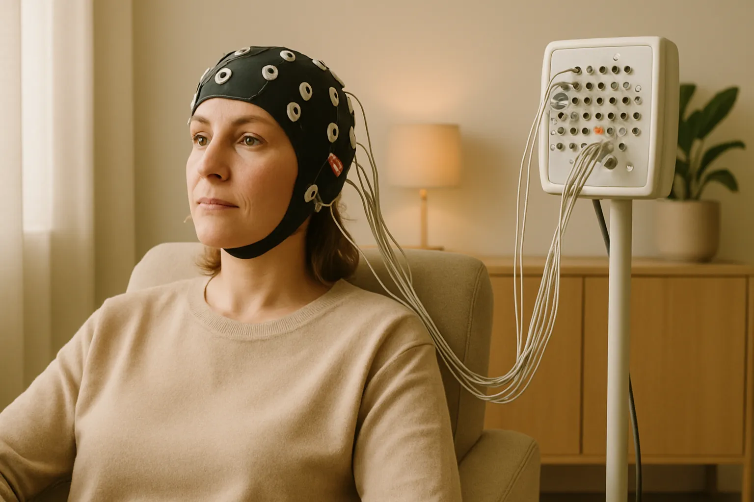 O exame de mapeamento cerebral (qEEG) dói?